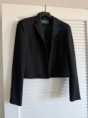 Vintage Lauren Ralph Lauren Black Cropped Blazer